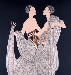 エルテの絵画作品　タイトルは、ツインズ